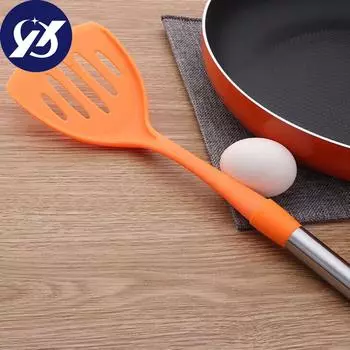 Кухонная ложка с антипригарным покрытием Лопатка Сковорода с антипригарным покрытием Специальная лопатка для устранения утечек One Size оранжевый