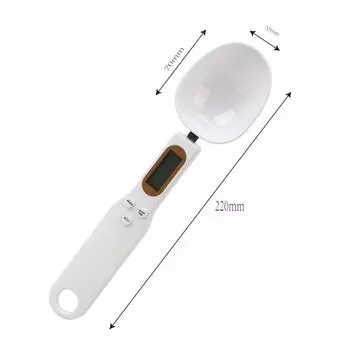 Кухонная мерная ложка 500 г/0,1 г ЖК-дисплей цифровые мини кухонные весы белый