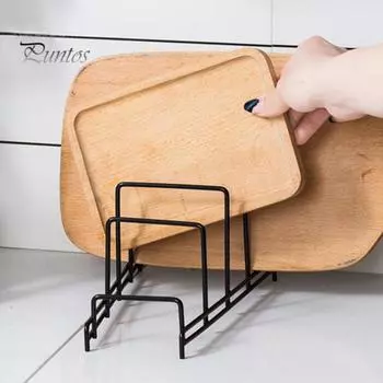 Кухонная металлическая полка для хранения, современная прочная несущая многофункциональная столешница, крышка кастрюли, разделочная доска, резак для тарелок, дисплей, органайзер, держатель A