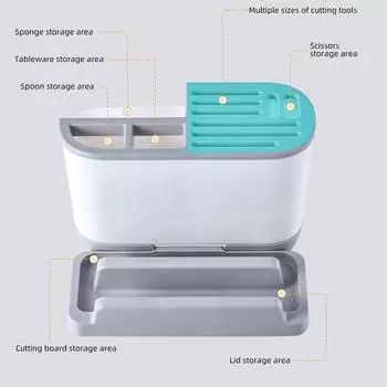 Кухонная многофункциональная подставка для ножей, держатель для хранения разделочных досок, органайзер для столовых приборов, подставка для ножей, крышки для кастрюль, держатель для столовых приборов