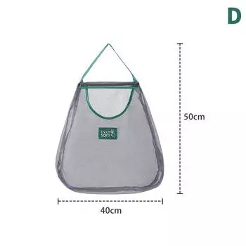 Кухонная многофункциональная подвесная сумка для фруктов и овощей, настенная подвесная сумка для хранения имбиря и чеснока, сетчатая сумка, многоразовый артефакт для хранения 50*40cm