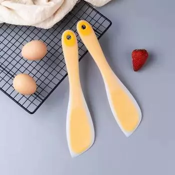 Кухонная многофункциональная силиконовая лопатка Espatula Cooking Kitchen Silicona Utensils Недеформируемая мягкая лопатка для выпечки скребок для масла фиолетовый
