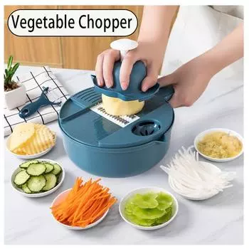 Кухонная многофункциональная утварь для салата Измельчитель овощей Ручная шинковка для моркови и картофеля Кухонная утварь Овощерезка Инструменты Pink