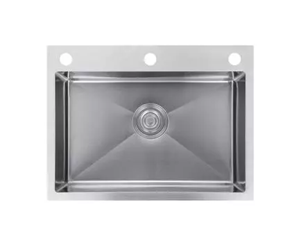 Кухонная мойка JOMOWN из нержавеющей стали, мойка для кухни, для домашнего использования, большая емкость, корзина для сушки ручной работы, в комплекте 500-400 мм (Нет крана) серебряный