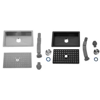 Кухонная мойка с поддоном для слива воды, нержавеющая сталь, маленькая барная мойка, рабочая станция, раковина для прилавка Brushed