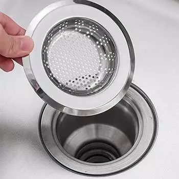 Кухонная мойка Sagit из нержавеющей стали, фильтр для раковины, воронка для умывальника, слив для пола из нержавеющей стали- One Size серебряный