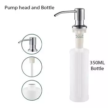 Кухонная мойка столешница пресс насос аппарат 350 мл нержавеющая сталь многоразовый насос головка удлинительная трубка бутылка жидкости насос для мойки
