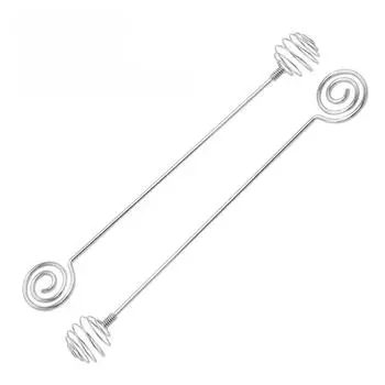 Кухонная палочка для размешивания меда Ложки для меда из нержавеющей стали Кофейная ложка Ложка с длинной ручкой Инструмент для смешивания Кухонная утварь