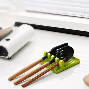 Кухонная подставка для шпателя, моющаяся подставка для кистей, полки для крышек кастрюль, многофункциональная подставка для кистей, кухонный инструмент