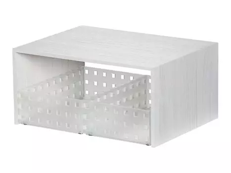 Кухонная полка для хранения вещей Plus Rack Case x 2 Белый Ширина x Глубина 22 x Высота 14 см Сделано в Японии Используйте мертвое пространство Эффективное использование шкафов Like-it белый