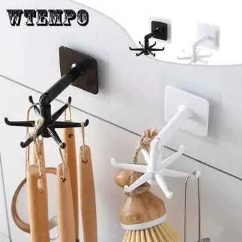 Кухонная полка, вращающаяся на 360°, настенная полка для хранения белый