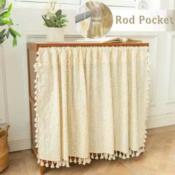 Кухонная полудрапировка с красным вишневым маленьким окном для шкафа на веранде, гостиная, занавеска с кисточками, кухонные шторы Cortinas Para Cocina W107XH45CM 1PC