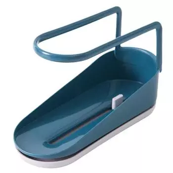 Кухонная раковина, сливная губка, щетка для мыла, держатель для ткани, стеллаж для хранения, полка-корзина with Stand темно-синий