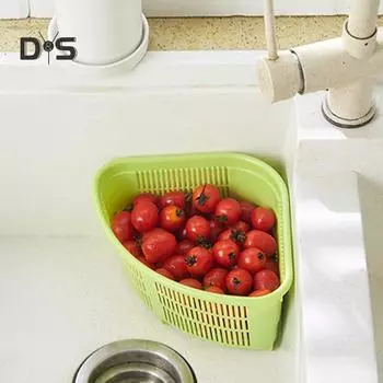 Кухонная раковина Wild Bluebell, корзина для слива фруктов, стеллаж для хранения отходов зелёный