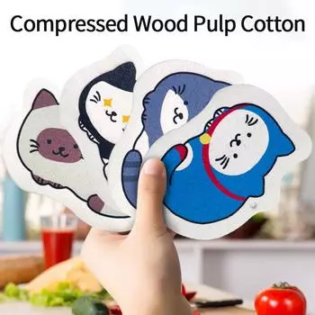 Кухонная спрессованная древесная целлюлоза губка кухонная чистящая губка моющие салфетки губка для мытья посуды губка для посуды губки для мытья посуды