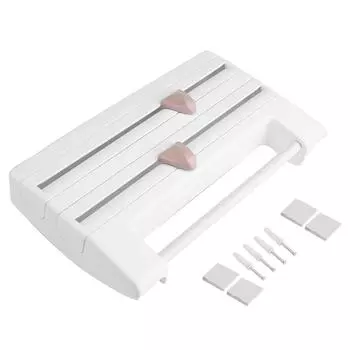 Кухонная стойка для хранения бутылок с соусом, держатель для бумажных полотенец, кухонный инструмент, пищевая пленка, нарезка, белый цвет белый