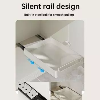 Кухонная стойка для хранения с направляющими, выдвижной кухонный ящик, лоток для хранения, ящик для специй, стеллаж для хранения, шкафы-органайзеры 20X43X7cm