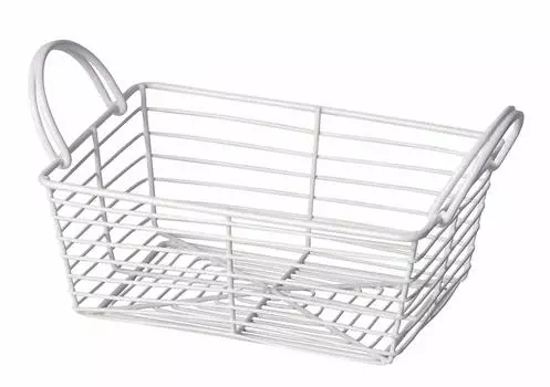 Кухонная стойка Pearl Metal, белая, ширина 27 см, квадратная корзина, Blanc Kitchen HB-4449