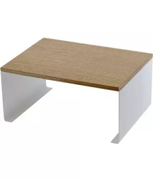 Кухонная стойка Yamazaki Jitsugyo L белая x D22 x Tosca, скандинавский стиль, кухонная стойка, штабелируемая 3923, U-образная, прибл.. Ш30,5 В14,5см белый