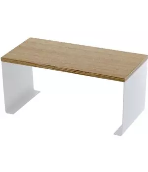 Кухонная стойка Yamazaki Jitsugyo White x D14 x Tosca, скандинавский стиль, кухонная стойка, штабелируемая, 3922, U-образная, прибл.. Ш30,5 В14,5см белый