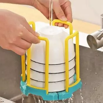 Кухонная сушилка для мисок, полка для хранения посуды, органайзер, шкаф, круглая сушилка для посуды