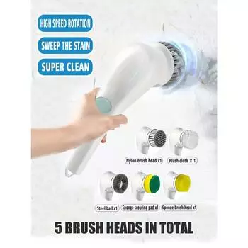 Кухонная техника Электрический скруббер Полезные вещи для дома Чистящие средства Вращающаяся щетка Чистящие средства Раковина для ванной комнаты