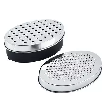 Кухонная терка для сыра из нержавеющей стали с контейнером для хранения фруктов и сыра