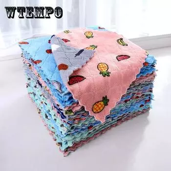 Кухонная ткань для очистки от жира, супер впитывающая микрофибра, кухонные тряпки для мытья посуды, кухонные чистящие полотенца 3 PCS