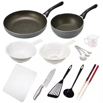 Кухонная утварь для гостиной кухонная утварь для газовой плиты серая отдельно, набор из 12 предметов, только,
