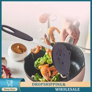 Кухонная утварь Говядина Мясо Яйцо Кухонный скребок Яйцо Рыба Сковорода Совок Жареная лопатка Кухонная лопатка Ложка для супа Дуршлаг Термостойкий чёрный