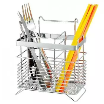 Кухонная утварь из нержавеющей стали, кухонная ложка, инструмент, многофункциональный инструмент для хранения, держатель для палочек для еды None серебряный