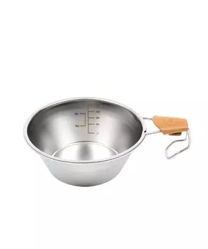 Кухонная утварь из нержавеющей стали Shella Cup для открытого огня на открытом воздухе SmoSrcLa S more серебряный