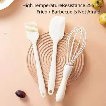 Кухонная утварь Лопатка Взбивалка. Кухонные принадлежности Инструменты для смазки Яичный крем Кисть Силиконовая кухонная утварь 1/3 шт. Выпечка