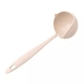 Кухонная утварь Ложка Ложка 2 в 1 Пластиковая большая ложка с длинной ручкой зелёный