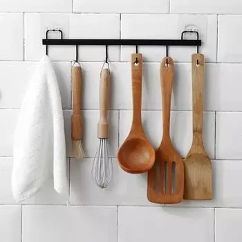 Кухонная утварь Подставка для одежды для полотенец Многофункциональный дверной крючок Кухонная утварь Полотенца Крючки из нержавеющей стали Крючки для рядов