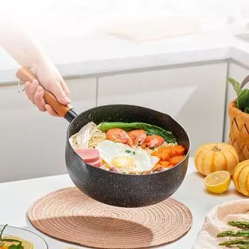 Кухонная утварь Снежный горшок Сковорода с антипригарным покрытием Сковорода Практичная кухонная сковорода Кухня 18cm