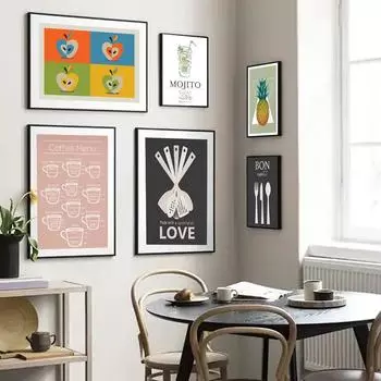 Кухонная утварь, забавные постеры и принты, украшения, холст, настенные картины, коктейли, напитки, знания, художественная живопись, подарки, домашний декор 21cm30cm NoFrame