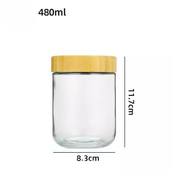 Кухонная влагозащищенная бутылка большой вместимости для хранения и емкость для хранения сухофруктов и снеков, стеклянная герметичная емкость для хранения, емкость для хранения, бутылка для йогурта 8.3*11.7