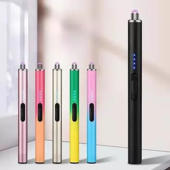 Кухонная зажигалка Type-C с заряжаемой плазменной дугой, импульсным воспламенителем, беспламенная ветрозащитная зажигалка с предохранительным выключателем для барбекю со свечами