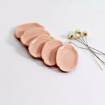 Кухонное блюдо Игрушка Анти-трещина Микро Сцена Модели Еда Красивая Гладкая поверхность Кукольный домик Десерт Подарок A