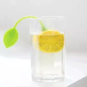 Кухонное маленькое лимонное ситечко для чая, пищевое силиконовое ситечко для заваривания чая с замком-лимоном, ситечко для чашки чая, удобный инструмент для дома A