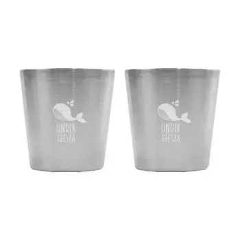 Кухонное масло Childrens Under the Sea, двойная чашка из нержавеющей стали, разноцветные, 2 предмета, популярные корейские товары для родителей