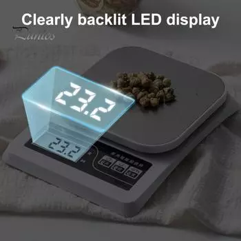 Кухонные электрические весы 0,1 г 3 кг высокоточные работающие от батареи ЖК-дисплей мини портативные многофункциональные выпечка кофе чай еда цифровые весы чёрный