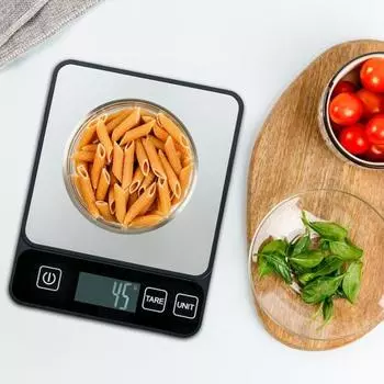 Кухонные электрические весы 1G Высокоточные работающие от батареек ЖК-дисплей Мини Портативные Многофункциональные Кулинария Выпечка Кофе Чай Пищевые Весы Цифровые чёрный