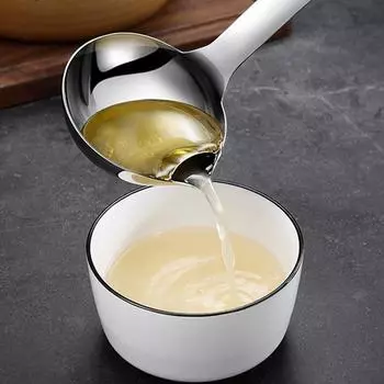 Кухонные аксессуары, гаджеты, совок из нержавеющей стали, фильтр-сепаратор масла, ложка-дуршлаг, ложка-суп, сепаратор масла, инструменты для приготовления пищи, дуршлаг Filter spoon серебряный