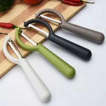 Овощечистка из нержавеющей стали светло-серый