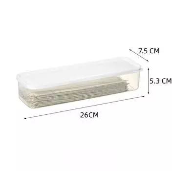 Кухонные длинные прямоугольные контейнеры для хранения продуктов, пластиковые многоразовые коробки-органайзеры для холодильника 1pcs