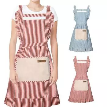 Кухонные фартуки для готовки, регулируемые ремни, мягкие поварские фартуки с большим размером красный