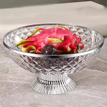 Кухонные фруктовницы большой емкости Пластиковая тарелка для сухофруктов Закуски Конфеты Сервировочный поднос с дренажем Посуда