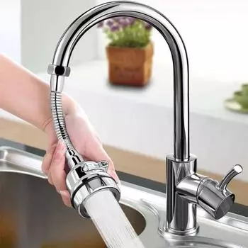 Кухонные гаджеты 2/3 Режимный кран Вращение на 360 градусов Фильтр Удлинительная трубка Душ Водосберегающий кран Универсальные кухонные принадлежности